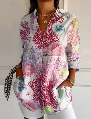 Roseanne™ Floral Breeze Button-Up Shirt