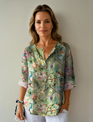 Aaliyah™ Chic Floral Print Blouse
