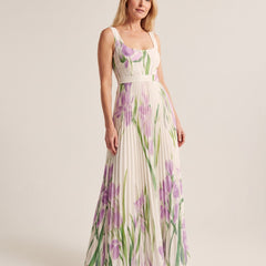 Barbara Garden Elegance Dress - White
