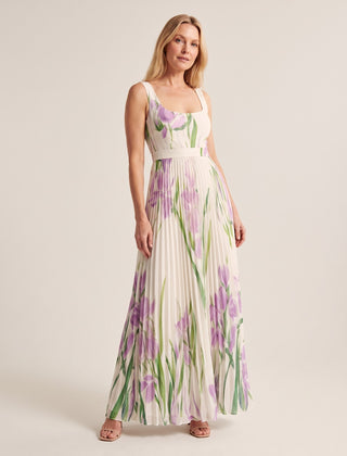 Barbara Garden Elegance Dress - White