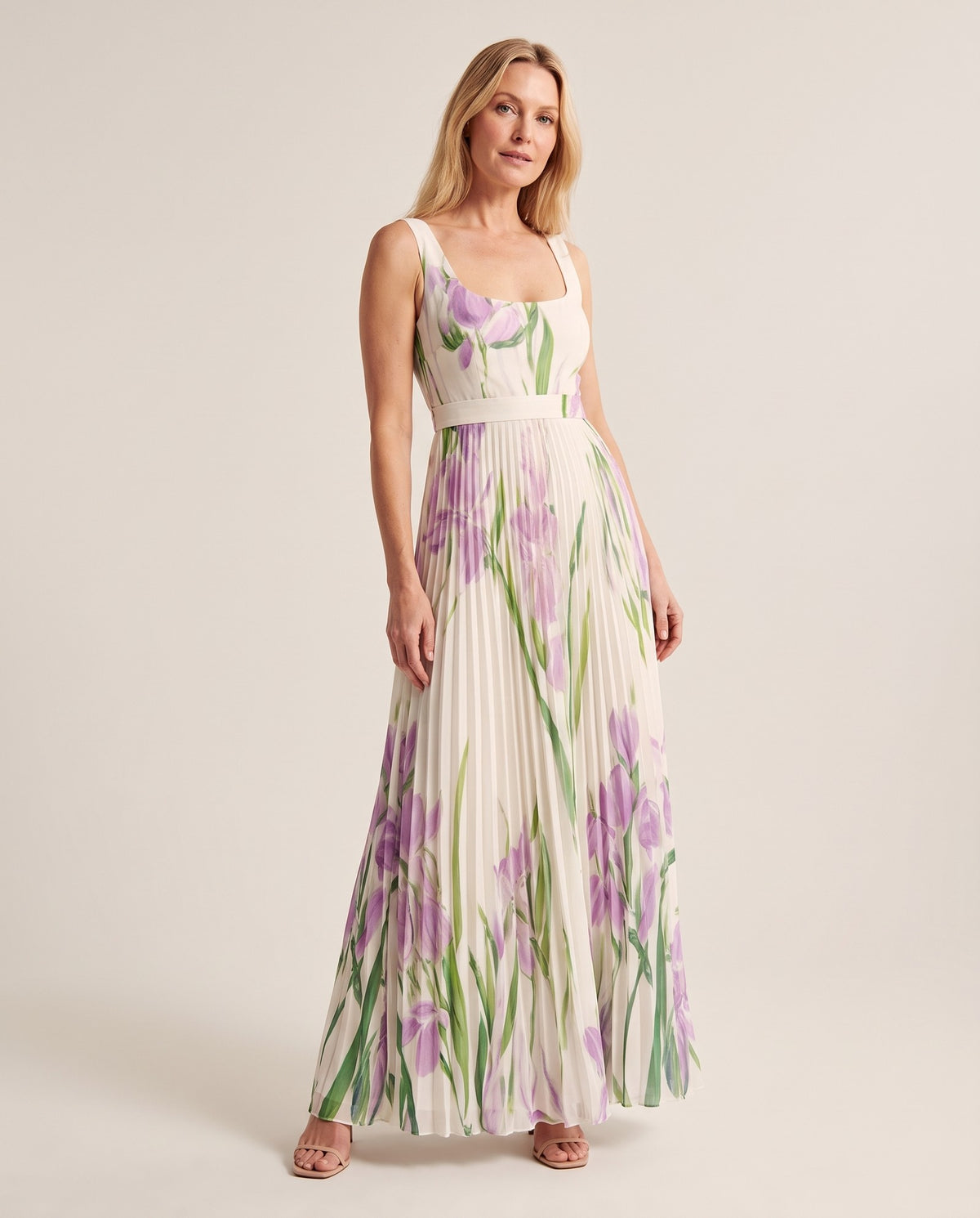 Barbara Garden Elegance Dress - White