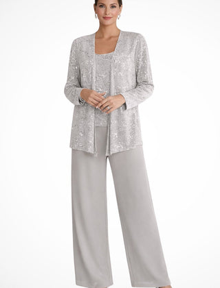 Luna™ Elegant Layered Three-Piece Pants Set