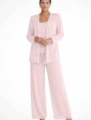Luna™ Elegant Layered Three-Piece Pants Set