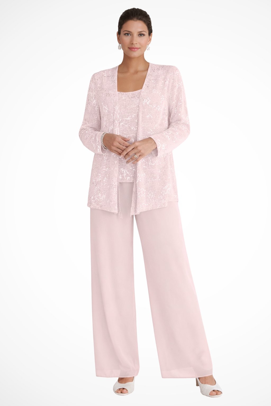 Luna™ Elegant Layered Three-Piece Pants Set