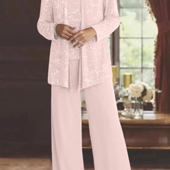 Luna™ Elegant Layered Three-Piece Pants Set