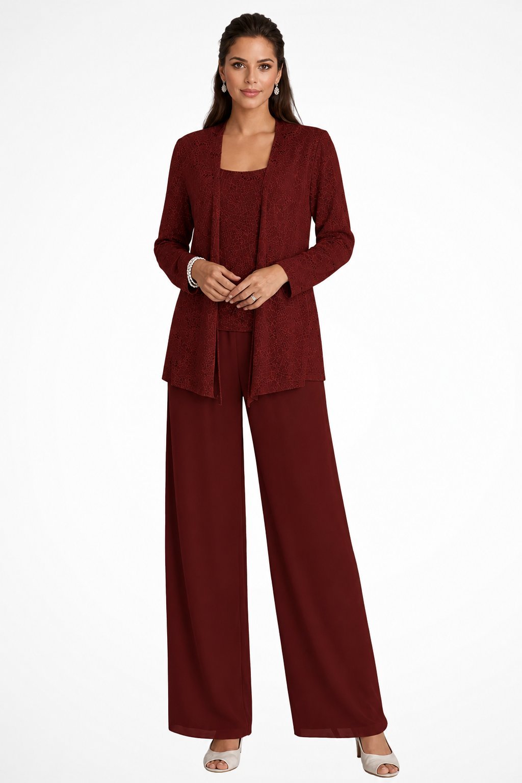 Luna™ Elegant Layered Three-Piece Pants Set