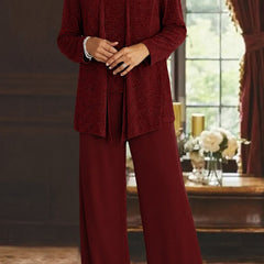 Luna™ Elegant Layered Three-Piece Pants Set
