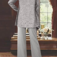 Luna™ Elegant Layered Three-Piece Pants Set