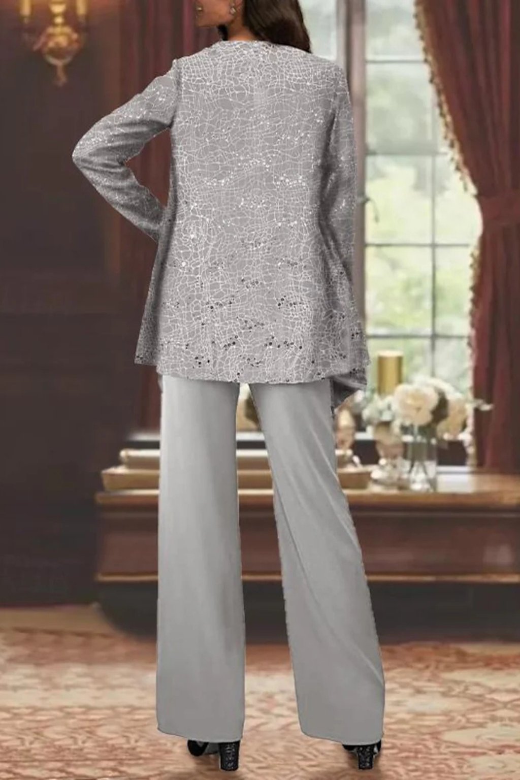 Luna™ Elegant Layered Three-Piece Pants Set