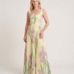 Barbara Garden Elegance Dress - Yellow